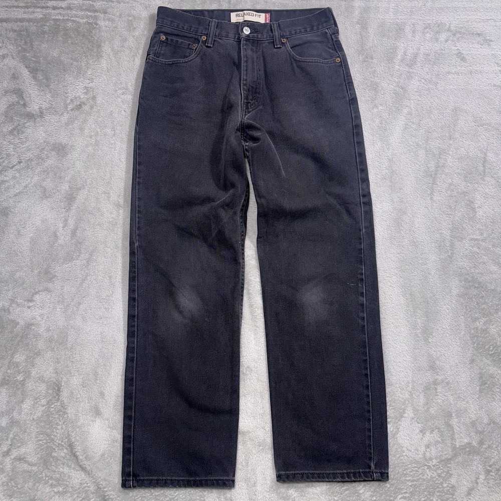 Vintage Y2K Levi's 550 Jeans Mens 30x30 (Fit29x29) Black Relaxed Fit Tapered
